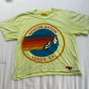 Hi! I’m selling an extra small yellow tee shirt from Aviator Nation!